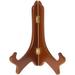 Bard s Hinged Walnut MDF Wood Plate Stand 8 H x 7 W x 4.75 D (For 8 - 10 Plates) Pack of 2