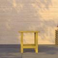 Merrick Lane Poly Resin Indoor/Outdoor All-Weather Adirondack Side Table in Yellow