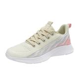 gvdentm Womens White Sneakers Women Air Running Shoes - Air Cushion Shoes for Womens Mesh Sneakers Fashion Tennis Breathable Walking Gym Work Shoes