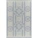 Momeni 8 x 10 Blue Geometric Outdoor Rug