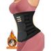 QRIC Women Corset Waist Trainer for Women Neoprene Plus Size 3 Strap Cincher Tummy Control Shapewear Waist Trimmer Belt Workout Body Shaper