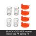 Replacement for Black Decker Grass Trimmer 4pcs Cover Cap and 4pcs Springs RC-100-P Lawn Mower Spare Parts