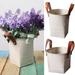 Cheers.US Vintage Style Metal Plantersï¼ŒRustic Country Style Iron Flower Pot Vintage Metal Round Bucket Planter with Handles Rustic Iron Flower Pot - Garden Home Decor