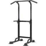 SOGES Power Tower Adjustable Height Workout Pull up and Dip Stand Station Multi-Function Home and Gym Black