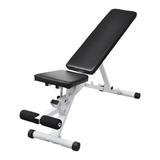 Anself Fitness Utility Bench Backrest Adjustable Padded Cushion Full Body Workout Strength Training Bench Exercise Equipment for Home Gym Weight Lifting 52 x 16 x 19 Inches