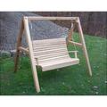 4 Red Cedar Royal Highback Porch Swing with Stand