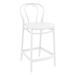 37.75 White Solid Outdoor Patio Counter Stool