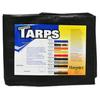 Harpster Tarps 20 ft. x 20 ft. Heavy Duty 6 oz. Black Poly Tarp 12 Mil Thick