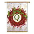 Evergreen Enterprises Inc Holiday Monogram 2-Sided Garden Flag