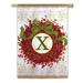 Evergreen Enterprises Inc Holiday Monogram 2-Sided Garden Flag