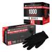 Salon World Safety Black Nitrile Disposable Gloves 10 Boxes of 100 Size X-Large 4 Mil Thick - Latex Free Powder Free Textured Tips Food Safe Comfortable Extra-Strong Protective Working Gloves