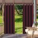 SHANNA Indoor/Outdoor Curtains - Grommet Top Waterproof Windproof Privacy Blackout Drapes for Garden Porch Gazebo Patio Burgundy 52*84 in 2 Panel