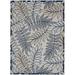 Nourison Aloha Indoor/Outdoor Ivory/Navy 7 10 x 10 6 Area Rug (8x11)