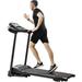 Electric Treadmill Compact Easy Folding Treadmill Motorized Running Jogging Machine with Audio Speakers and Incline Adjuster