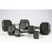 5-50 lb. Premium PVC Hex Dumbbell Set