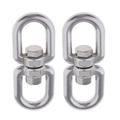 2Pcs Stainless Steel Swivel Hooks Double Ended Swivel Eye Hooks for Swings