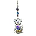 Home Decor Color Art Fan Pull Metal Chain Beaded Er60523 Dog