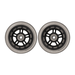 NUOLUX 1 Pair Scooter Wheels Mute Replacement Wheels For Luggage Suitcase Baby Swing Car