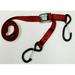 Tie 4 Safe CT02-606-W2NK-2P-Red 1 in. x 6 ft. Utility Tie Down Strap With Keeper