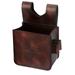 TOURBON Leather Clay Shooting Cartridges Holder Waist Fanny Pack Ammo Pouch Belt Pocket Brown