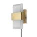 Globe Electric Elowen 1-Light 19W LED Integrated Plug-In or Hardwire Wall Sconce with Frosted Acrylic Shade 91004440