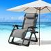 ABORON Ice Silk Zero Gravity Chair Premium Outdoor Lawn Folding Lounge Chairs Sturdy Adjustable Reclining Patio Chairs with Headrest & Tray Support 400lbs