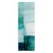 Society6 GalleryJ9 Aqua Blue Geometric Abstract Textured Painting 24 x 70 Yoga Mat Towel Society6