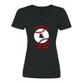 Inktastic Peanuts Crackerjacks and a Baseball Women s V-Neck T-Shirt