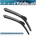 Yeahmol 24 in & 20 in Windshield Wiper Blades Fit For Mitsubishi i-MiEV 2014 24 &20 Premium Hybrid Wiper Replacement For Car Front Window Set of 2 J U HOOK Wiper Arm YH5043BL