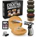 Cocktail Smoker Kit with Torch - High-End Set USA Oak Fine Wood Chips - Old Fashioned Cocktail Kit for Whiskey - Bourbon Gifts for Men - Gift from Wife Daughter Son (No Butane)