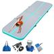 Air mat Tumbling Track 10ft 13ft 16ft 20ft Gymnastics Mat Thickness 4 inches for Home Use/Gym/Yoga/Training/Cheerleading/Outdoor/Beach/Park/Water/Kid with Electric Air Pump Carry Bag