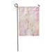 LADDKE Abstract Fantasy Marble Romantic Fractal in Pastel Pink Garden Flag Decorative Flag House Banner 28x40 inch