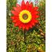 Yesfashion Sunflower Windmill Wind Turbine for Lawn Garden Party Decoration