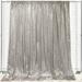 Your Chair Covers - Glitz Sequin on Taffeta Drape/Backdrop 10 ft x 104 Inches Silver