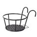 Hanging Railing Flower Pot Holder Balcony Plant Basket On Metal Fence Rail Wrought Iron Hanging Basket Indoor Outdoor