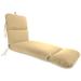 Jordan Manufacturing 74 x 22 Antique Beige Solid Rectangular Outdoor Chaise Lounge Cushion with Ties and Hanger Loop