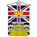 British Columbia Garden Flag Set Canada Provinces 13 X18.5 Double-Sided Yard Banner