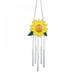 Sunflower Wind Chimes Handmade Metal Music Wind Chime Outdoor Unique Weather-Resistant Wind Chime for Home Room Patio Balcony Garden Decoration Mom Festival Gift Ornament Craft Gift