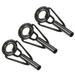 2.8mm Tube Dia Stainless Steel Fishing Rod Tips Repair Kit Ring Guide 3 Pack