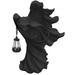 Hell s Messenger with Lantern The Ghost Looking for Light Witch Decoration Lantern Realistic Resin Ghost Sculpture for Halloween Garden Decoration Scary Hell Messenger Led Garden Light