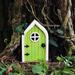 1 Pack Garden Fairy Door for Tree Trunk - Whimsical Fairy Yard Art Sculpture Decoration Cute Garden DÃ©cor Miniature Wooden Fairy Garden Door