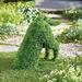 Decorative Peeing Dog Topiary-Pet Garden Statue Flocking Dog Statues Peeing Dog Statue Decorative Garden Figurines for Patio Lawn Yard Art Decoration