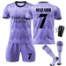 2022 Football Suit No.7 T-Shirt Shorts Socks Kids Men s Jersey Set with Protective Cover. Child. Purple #16