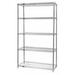 5-Shelf Chrome Wire Shelving Unit - 21 x 24 x 86 in.