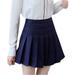 Pgeraug Fall Dresses for Women 2024 High Waist Pleated Mini Skirt Slim Waist Tennis Skirt Dresses for Women 2024 Navy Xl