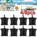 Black Canopy Weights Gazebo Tent Sand Bags 4pcs-Pack