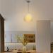 DENEST Wicker Rattan Shade Ceiling Lamp Retro Light Fixture Farmhouse Hanging Pendant