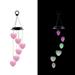 Solar Wind Chime Light Solar Powered Color Changing LED Hanging Heart Wind chime Light for Outdoor Indoor Gardening Yard Pathway Decoration