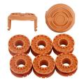 sugeryy 6 Pcs Edger Spools Replacement with Spool Cover for Worx WG180 WG163 WA0010 Weed Wacker Eater String