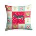 Caroline s Treasures CK5271PW1414 American Mammoth Jack Donkey Love Fabric Decorative Pillow 14Hx14W multicolor